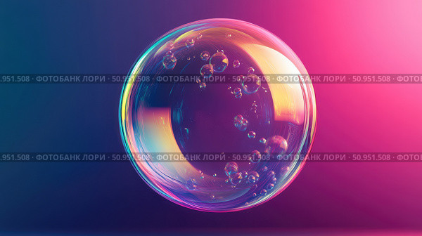 physics sliding bubble ai generated. Стоковое AI-изображение, AI-художник Vectorwin / Фотобанк Лори