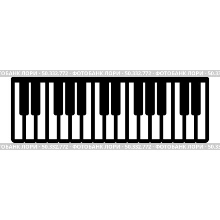 Pianino music keys ivory synthesizer icon black color vector illustration flat style simple image. Pianino music keys ivory synthesizer icon black color vector illustration flat style image. Стоковая иллюстрация, агентство Ingram Publishing / Фотобанк Лори
