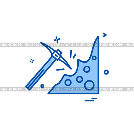 Pickaxe icon vector design. Стоковая иллюстрация, агентство Ingram Publishing / Фотобанк Лори