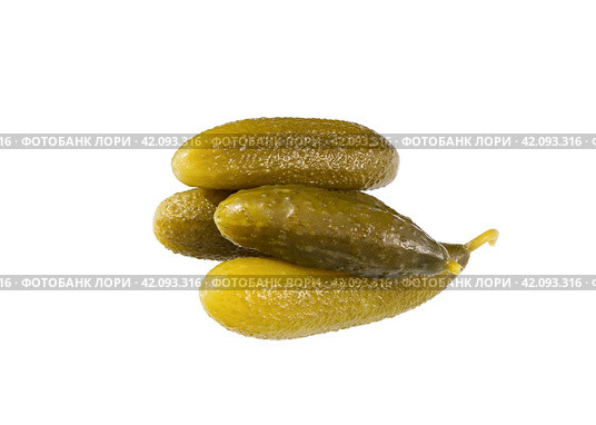 Pickled, marinated cucumbers. Соленые, маринованные огурцы. Стоковое фото, фотограф Roman B. / Фотобанк Лори