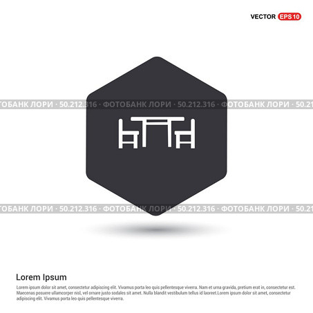 Picnic Table Icon. Стоковая иллюстрация, агентство Ingram Publishing / Фотобанк Лори
