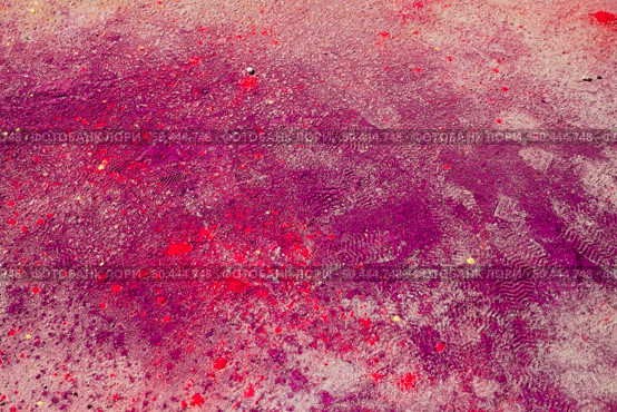 pink red holi color splatter ground. Стоковое фото, агентство Ingram Publishing / Фотобанк Лори