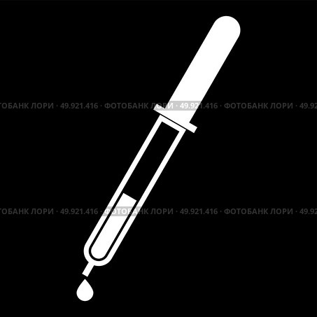 Pipette with drop icon . Стоковая иллюстрация, агентство Ingram Publishing / Фотобанк Лори
