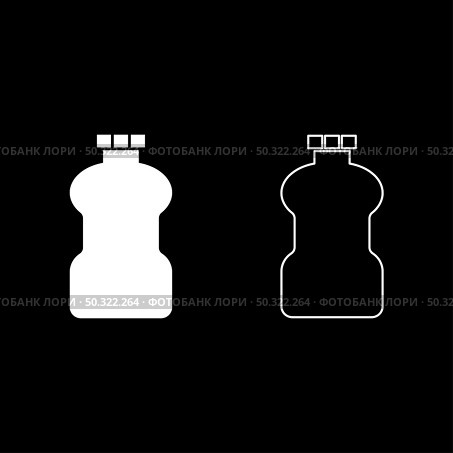Plastic bottle Cleanser icon white color vector illustration flat style simple image set. Plastic bottle Cleanser icon white color vector illustration flat style image set. Стоковая иллюстрация, агентство Ingram Publishing / Фотобанк Лори