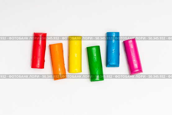 plasticine sticks different colors. Стоковое фото, агентство Ingram Publishing / Фотобанк Лори