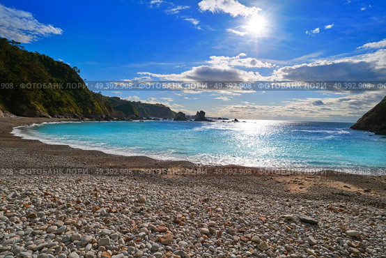 Playa del Silencio in Cudillero Asturias from Spain. Стоковое фото, агентство Ingram Publishing / Фотобанк Лори