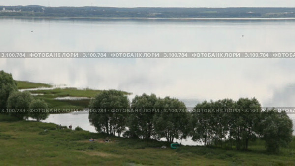 Плещеево озеро, вид с Ярилиного холма (2012 год). Стоковое видео, видеограф Кирилл Трифонов / Фотобанк Лори