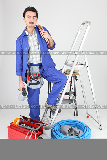 Plumber. Стоковое фото, агентство Ingram Publishing / Фотобанк Лори