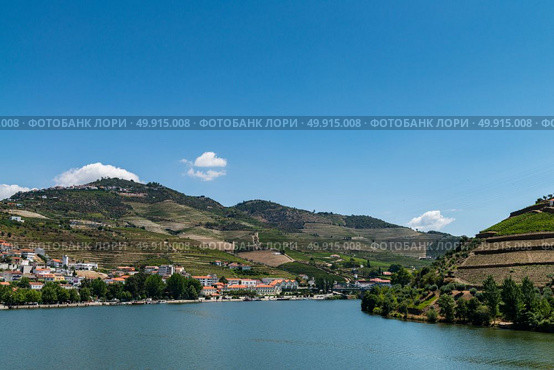 Point of view shot of terraced vineyards in Douro Valley. Стоковое фото, агентство Ingram Publishing / Фотобанк Лори