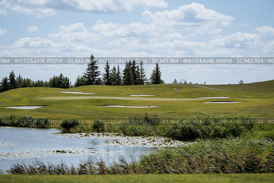 Поля для гольфа, Sviyaga Hills Golf Club. Стоковое фото, фотограф Людмила Гращенкова / Фотобанк Лори