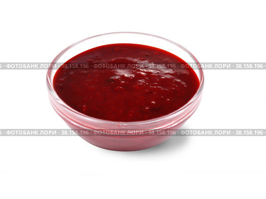 Pomegranate sauce on white background. Стоковое фото, фотограф Марина Володько / Фотобанк Лори