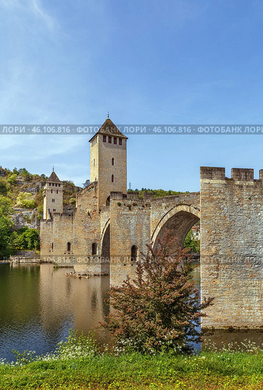 Pont Valentre, Cahors, France (2018 год). Стоковое фото, фотограф Boris Breytman / Фотобанк Лори