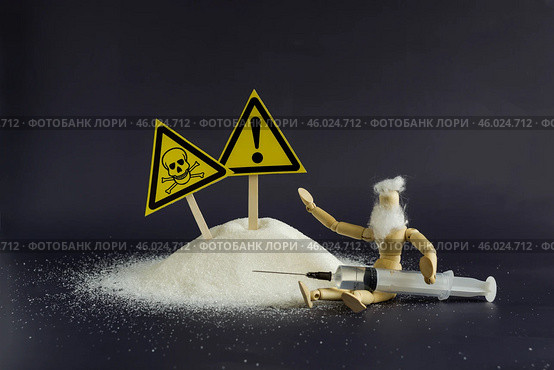 Понятие о вреде бесконтрольного употребления сахара и продуктов, содержащих большое количество сахара. Стоковое фото, фотограф Лозовая Людмила / Фотобанк Лори