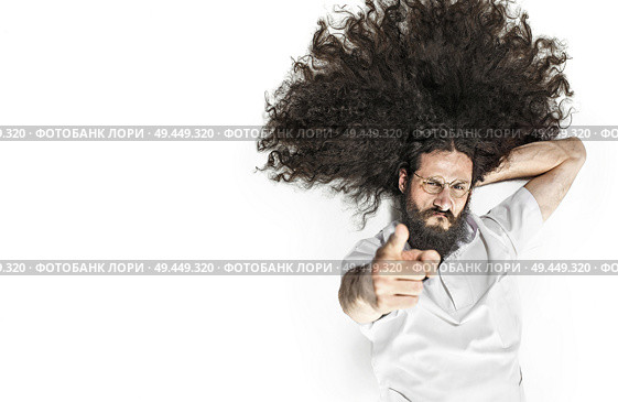 Portrait of a skinny, young manager - isolated. Стоковое фото, агентство Ingram Publishing / Фотобанк Лори