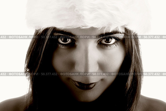 Portraits of a beautiful woman (Black and white version) Стоковое фото, агентство Ingram Publishing / Фотобанк Лори
