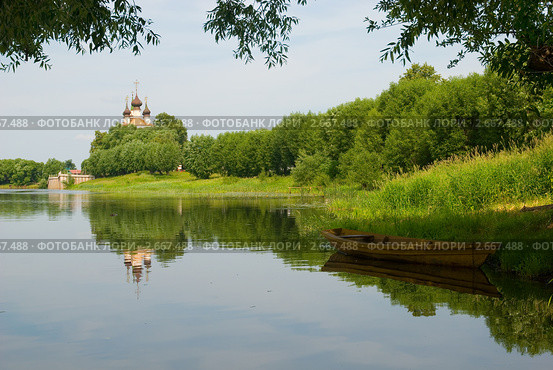 Поселок Холуй. Ивановская область (2011 год). Стоковое фото, фотограф Румянцева Наталия / Фотобанк Лори