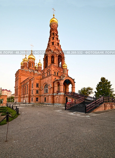 Православный храм Иоанна Богослова. Станица Кущевская. Краснодарский край (2023 год). Стоковое фото, фотограф Александр Тараканов / Фотобанк Лори