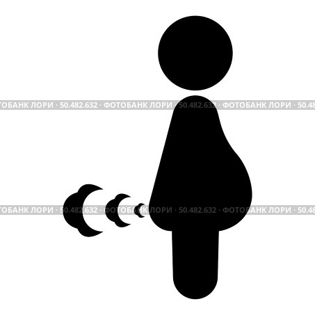 Pregnant woman farts break wind farting bloating gas cloud stench bad smell flatulency icon black color vector illustration image flat style simple. Pregnant woman farts break wind farting bloating gas cloud stench bad smell flatulency icon black color vector illustration image flat style. Стоковая иллюстрация, агентство Ingram Publishing / Фотобанк Лори