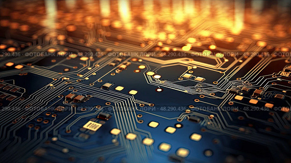processing technology particles ai generated. Стоковое AI-изображение, AI-художник Vectorwin / Фотобанк Лори