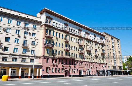 Проспект Мира, дома 53, 55. Москва (2024 год). Редакционное фото, фотограф E. O. / Фотобанк Лори