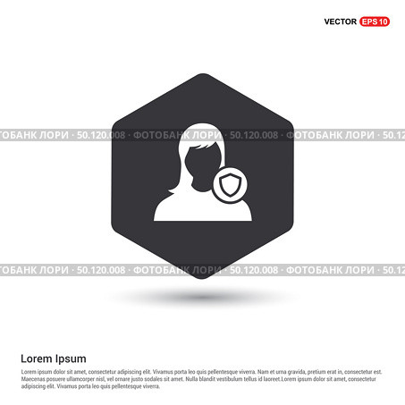 Protected user icon. Стоковая иллюстрация, агентство Ingram Publishing / Фотобанк Лори