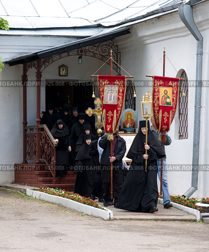 Псков. Снетогорский монастырь. Праздник Вознесения Господня (2009 год). Редакционное фото, фотограф Михаил Котов / Фотобанк Лори