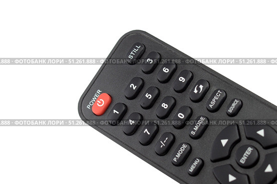 Пульт дистанционного управления на белом фоне. Remote control unit on a white background. Стоковое фото, фотограф Татьяна Д / Фотобанк Лори
