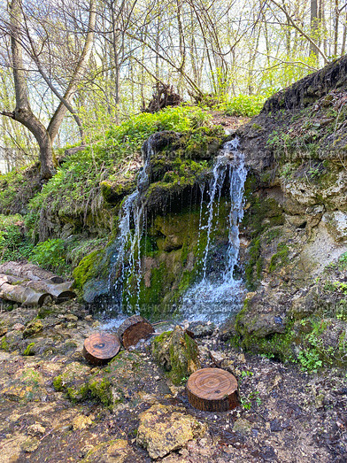 Пущинский водопад (2021 год). Стоковое фото, фотограф Мария Кылосова / Фотобанк Лори