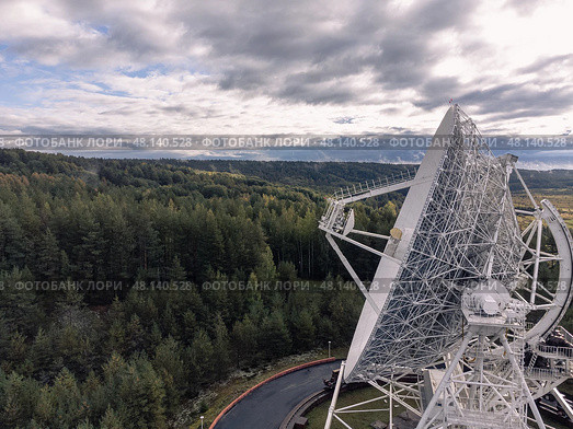 Радиотелескоп. Радиоастрономическая обсерватория. Ленинградская область. Radio telescope. Radio astronomical observatory. Leningrad region. (2021 год). Редакционное фото, фотограф Антон Назаров / Фотобанк Лори