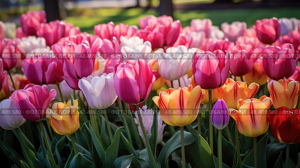 rainbow colors spring ai generated. Стоковое AI-изображение, AI-художник Vectorwin / Фотобанк Лори