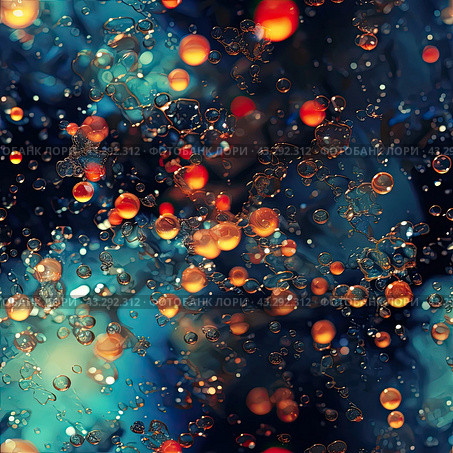 Rainbow wallpaper made of liquid molten glass. Soap holographic bubble background. 3d abstract dark luxurious fluorescent background. Generated by AI. Стоковое AI-изображение, AI-художник Ярославский Максим / Фотобанк Лори