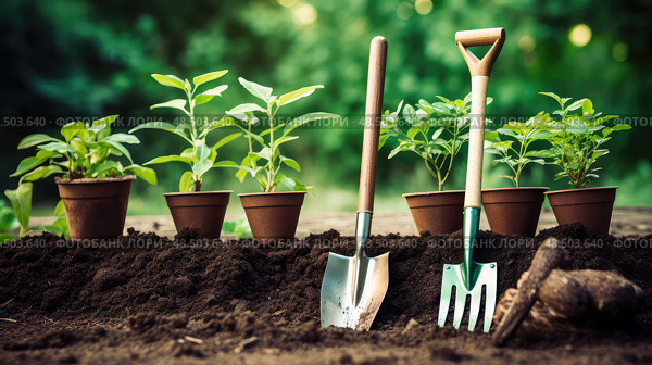 rake planting tools ai generated. Стоковое AI-изображение, AI-художник Vectorwin / Фотобанк Лори