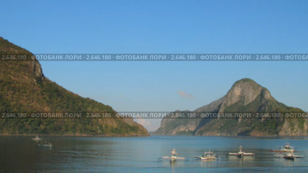 Рассвет. Морской залив возле деревни Эль Нидо. Филлипины (2011 год). Стоковое видео, видеограф Кирилл Трифонов / Фотобанк Лори