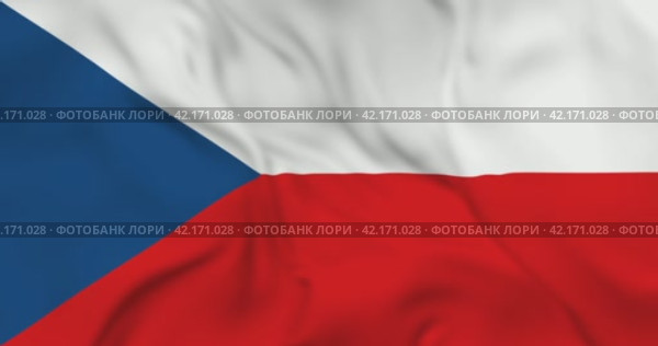 Развевающийся флаг Чехии, бесшовная анимация в 4к. Waving flag of Czech Republic. 3d seamless animation in 4k resolution video. Стоковая анимация, аниматор Александр Кузнецов / Фотобанк Лори