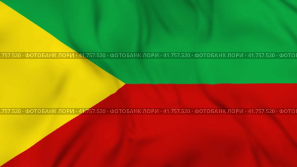 Развевающийся флага Забайкальского края Российской Федерации. Waving flag of Zabaykalsky Krai in Russia. 3d animation in 4k resolution video. Стоковая анимация, аниматор Александр Кузнецов / Фотобанк Лори