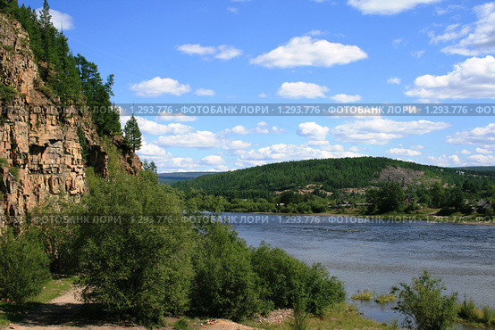 Река Чульман. Стоковое фото, фотограф Алена Потапова / Фотобанк Лори