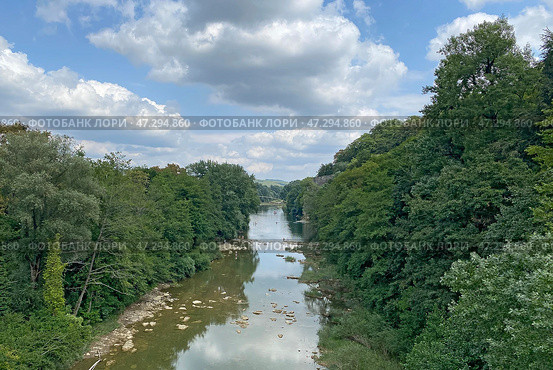 Река Псекупс, Горячий Ключ, Краснодарский край (2023 год). Стоковое фото, фотограф Мария Кылосова / Фотобанк Лори