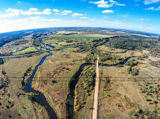 Река Ворожба впадает в реку Волчина. Стоковое фото, фотограф Илья Якунин / Фотобанк Лори