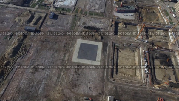 Реконструкция завода ЗИЛ в Москве. Съемка с квадрокоптера (2015 год). Редакционное видео, видеограф Сергей Полетаев / Фотобанк Лори