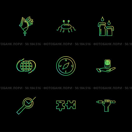 religion , networks , team , science , share , networking , islam , jesus , christan , god , father , islam , prayer , cross , technology , maths , icon, vector, design,  flat,  collection, style, creative,  icons. Стоковая иллюстрация, агентство Ingram Publishing / Фотобанк Лори