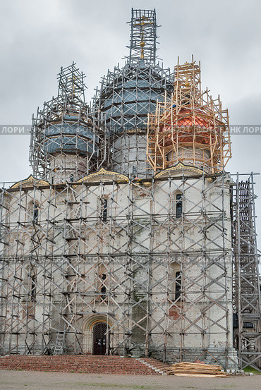 Restoration of Assumption Cathedral in Rostov (2009 год). Стоковое фото, фотограф Сергей Буторин / Фотобанк Лори