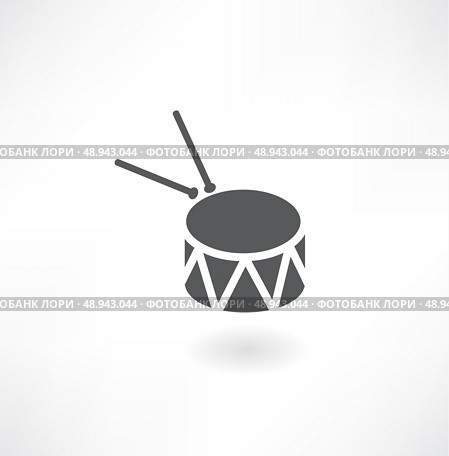 retro drum. Стоковая иллюстрация, агентство Ingram Publishing / Фотобанк Лори