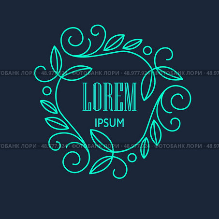 Retro  Monogram Logos. Vintage Vector Concepts. EPS 10. Стоковая иллюстрация, агентство Ingram Publishing / Фотобанк Лори