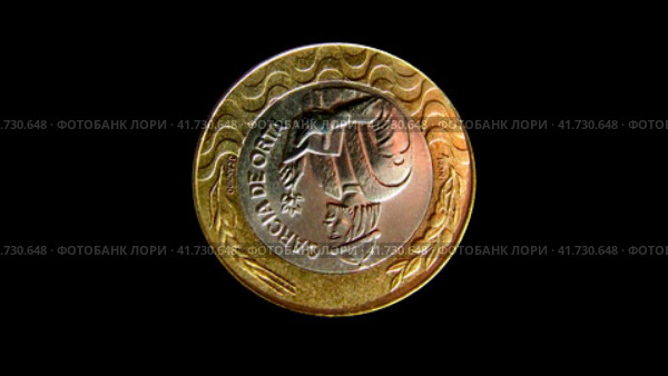 Реверси монеты 200 эскудо, Португалия. Rotating reverse of Portugal coin 200 escudos minted from 1991 to 2001 with portrait of Garcia de Orta. Isolated in black background. Стоковая анимация, аниматор Александр Кузнецов / Фотобанк Лори