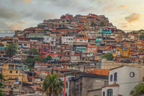 Rio favelas during the COVID-19 pandemic. Brazil. Стоковое фото, агентство Ingram Publishing / Фотобанк Лори