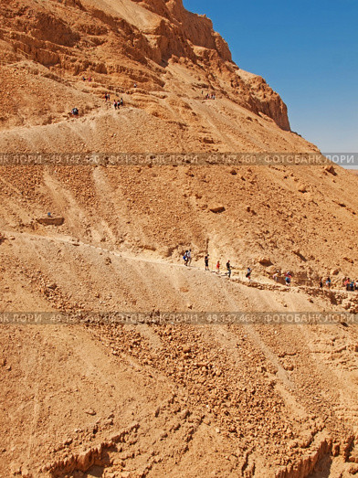 road in fortress Masada, Israel. Стоковое фото, агентство Ingram Publishing / Фотобанк Лори