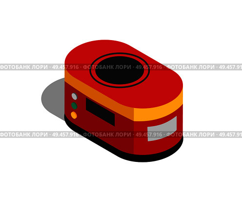 Robot carrier image isolated on white background vector illustration of useful helper for transporting different stuff on modern factories and plants. Robot Carrier Image Isolated on White Background. Стоковая иллюстрация, агентство Ingram Publishing / Фотобанк Лори