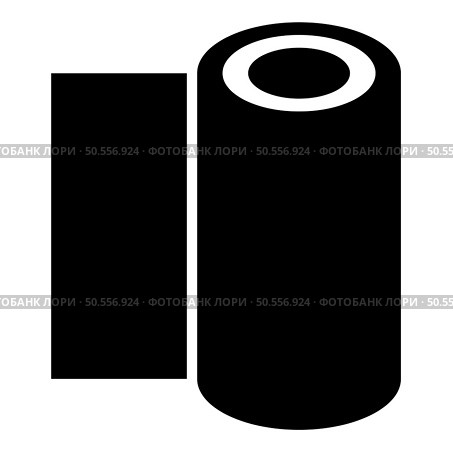 Roll paper towel disposable wrap wallpaper fabric tissue office equipment icon black color vector illustration image flat style simple. Roll paper towel disposable wrap wallpaper fabric tissue office equipment icon black color vector illustration image flat style. Стоковая иллюстрация, агентство Ingram Publishing / Фотобанк Лори