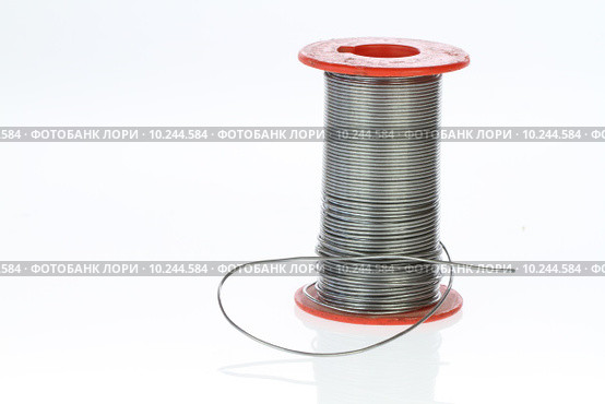 roll wire plumb solder tin. Стоковое фото, фотограф Karl Koller / PantherMedia / Фотобанк Лори