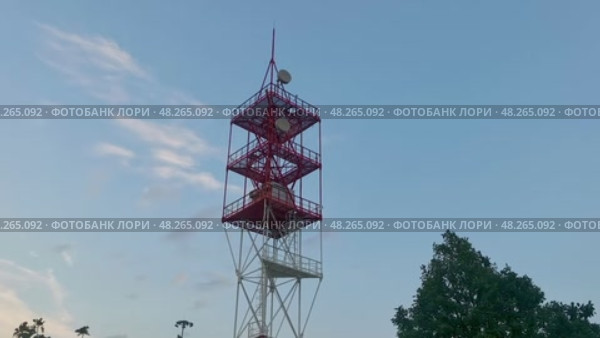 Россия, Краснодарский край, Сочи. Август 2024. Пляж SochiFornia. Радар. Стоковое видео, видеограф Сергей Татаринцев / Фотобанк Лори